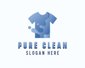 Detergent - Clean Shirt Washing logo design