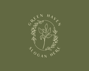 Botanical Leaf Foliage logo design