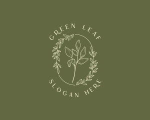 Botanical Leaf Foliage logo design