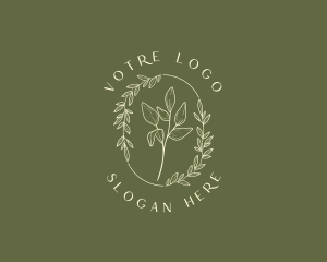 Beautician - Botanical Leaf Foliage logo design