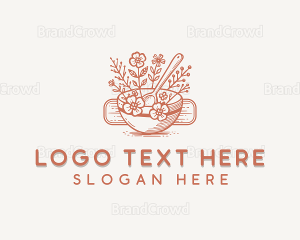 Floral Patisserie Baking Logo