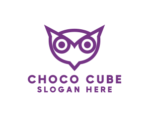 Modern Owl Head Logo