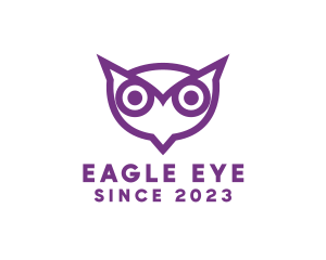 Modern Owl Head logo design