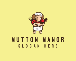 Mutton - Ram Chef Cook logo design