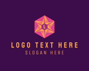 Letter Be - Hexagon Star Tech Business logo design