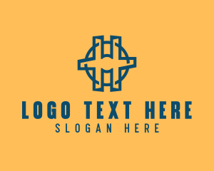 Digital Marketing - Letter H Circle logo design