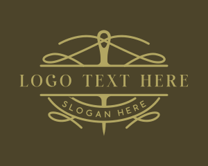 Embroidery - Needle Sewing Tailor logo design