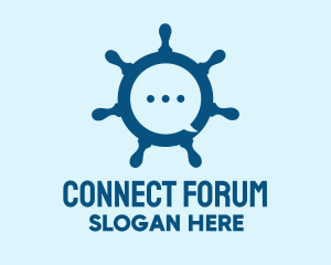 Forum - Marine Steering Wheel logo design