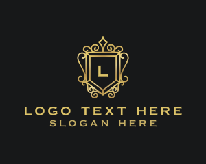 Premium Decorative Shield Crest Logo