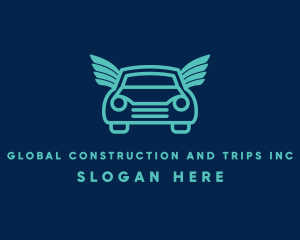 Travel - Car Wings Automobile logo design
