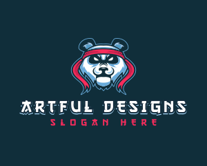 Panda Fighter Martial Arts logo design