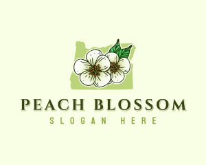 Oregon Pear Flower Blossom logo design