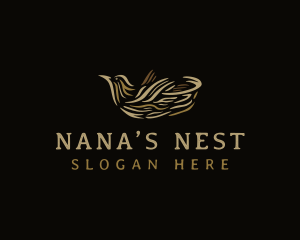 Bird Nest Nature logo design