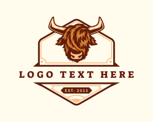 Butcher - Buffalo Yak Ranch logo design