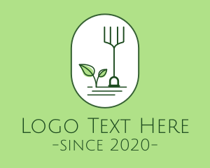 Leaf - Gardening Rake Leaf logo design