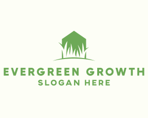 House Grass Lawn logo design