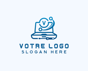 App - Laptop Computer Technology logo design