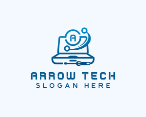 Laptop Computer Technology logo design