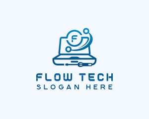 Laptop Computer Technology logo design