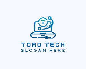 Laptop Computer Technology logo design