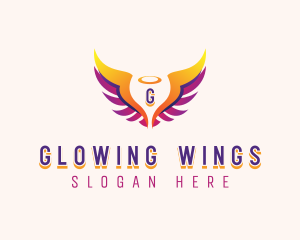 Angelic Holy Wings logo design