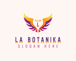 Winged - Angelic Holy Wings logo design