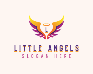 Angelic Holy Wings logo design