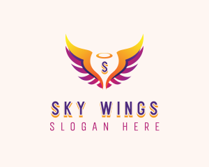 Angelic Holy Wings logo design