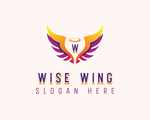 Angelic Holy Wings logo design