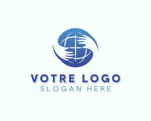 Groups - Worldwide Charity Globe logo design