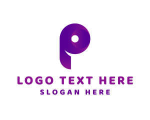 Alphabet - Modern Technology Letter P logo design