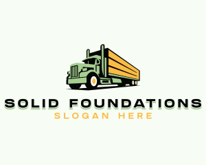 Transport Cargo Trucking Logo