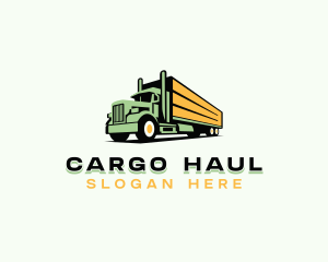 Transport Cargo Trucking logo design