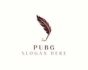 Feather Pen Signature Logo