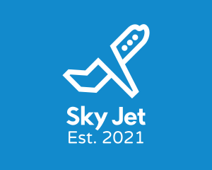 Airline Plane Takeoff logo design