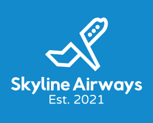 Airliner - Airline Plane Takeoff logo design