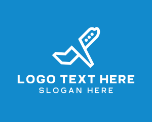 Airline Plane Takeoff logo design