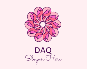 Pink Flower Pattern Logo