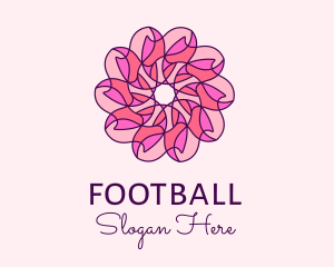 Pink Flower Pattern Logo
