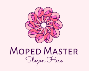 Pink Flower Pattern logo design