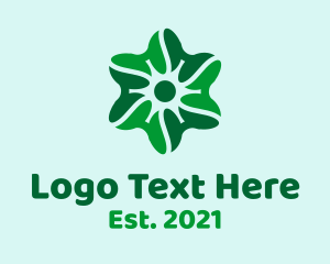 Flower - Green Clover Multimedia logo design