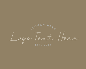 Elegant Script Business Logo