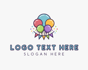 Party Store - Party Balloon Confetti logo design