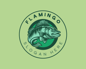 Maritime - Seafood Swimming Fish logo design