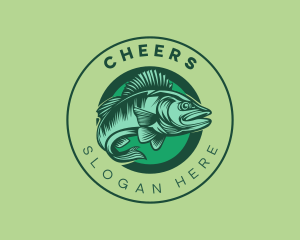 Aquarium - Seafood Swimming Fish logo design