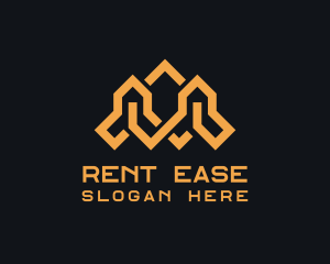 Modern House Roofing logo design