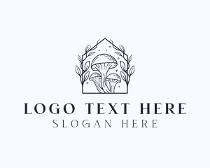 Psychedelic - Psychedelic Herbal Mushroom logo design