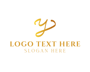 Handwriting - Elegant Cursive Business logo design