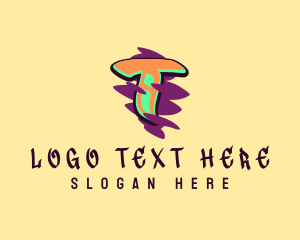 Teenager - Graffiti Art Letter T logo design