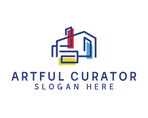 Art Gallery House  logo design